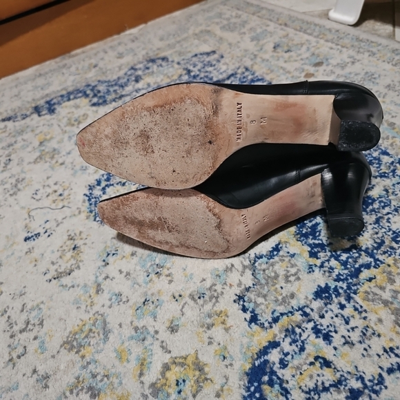 Michael Kors Leather  Mid Heel Ankle Boots Size 8M - Picture 9 of 10